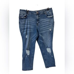 Women’s size 22W jeans with original front distressing